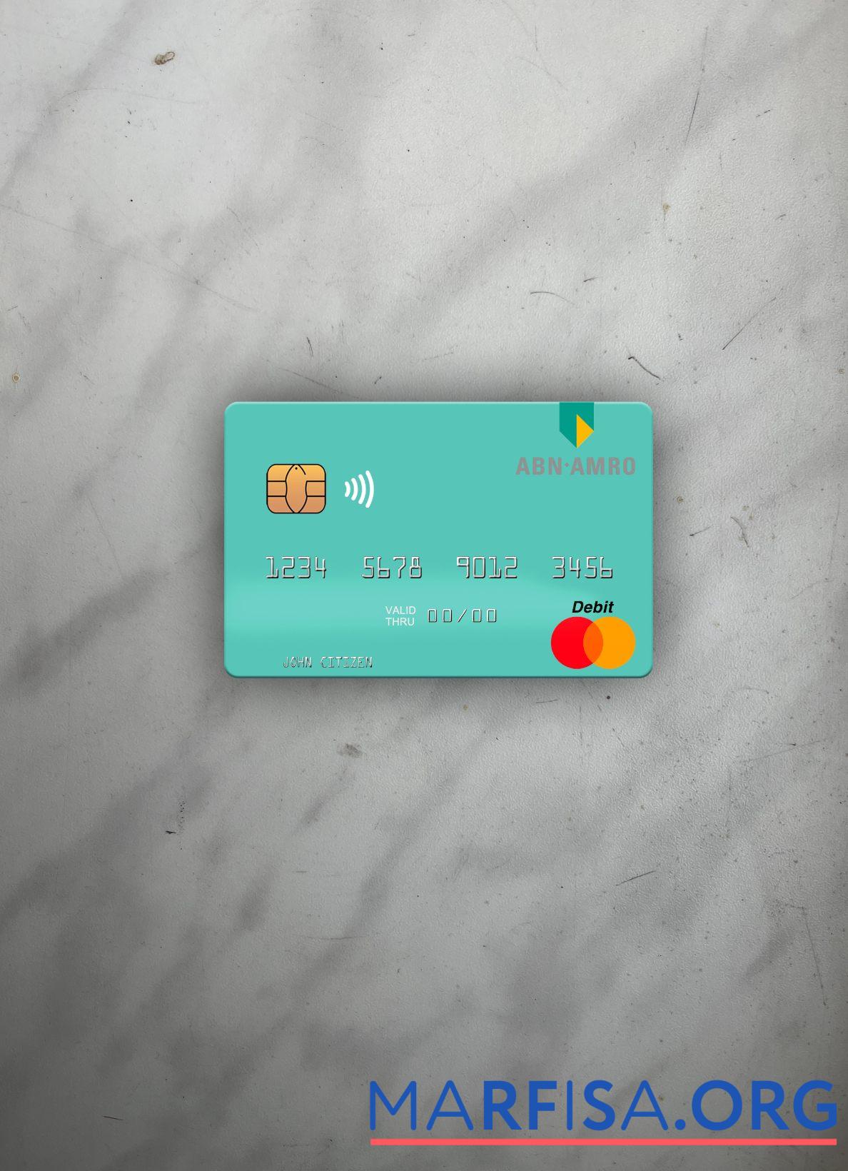 Downloadable Netherlands ABN AMRO Bank mastercard photolook front real example